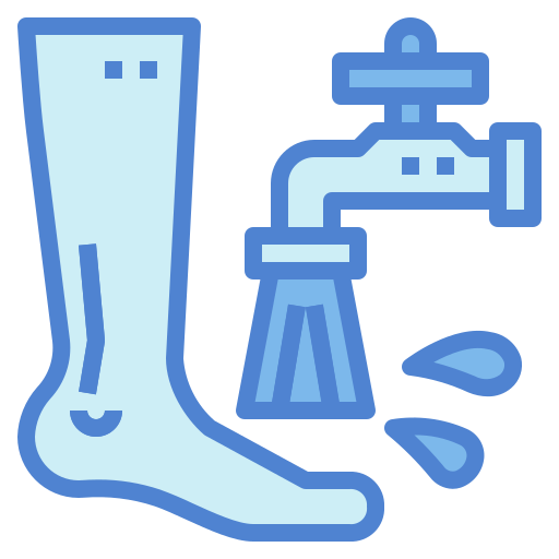 Wash feet